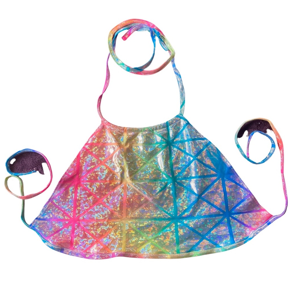 Festival rainbow crop top